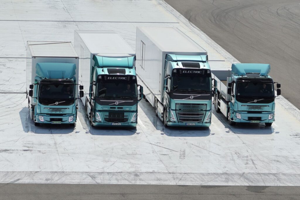 Cała gama elektrycznych ciężarówek Volvo Trucks.