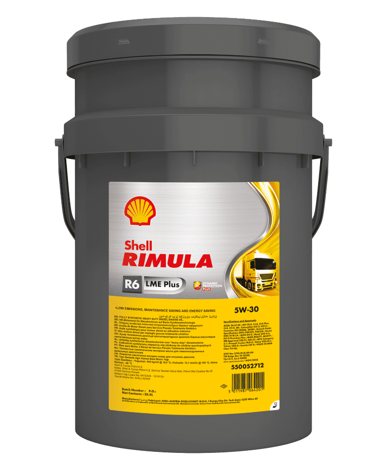 Shell Rimula niższe zużycie paliwa