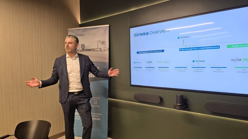 Angel Kalinov, dyrektor spedycji Girteki. 