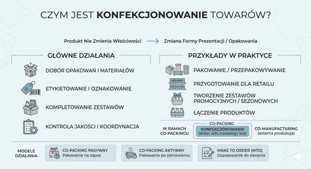 konfekcjonowanie towarów