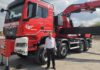 Największy nowy żuraw HDS Fassi na podwoziu MAN 8×8 w Polsce! man